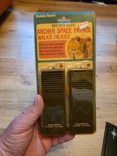 Vintage Radio Shack 60-4004 Micro-Size Archer Space Patrol Walkie-Talkies NOS