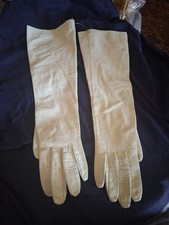 Vintage Silk Lined Kid Leather 7" Gloves