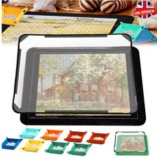 1000 Pieces Jigsaw Puzzle Board 32"x22" Storage with 8 Sorting Trays Cover UK~