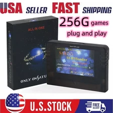 All In One Saturn Saroo 256GB TF, CD-free Loader 1M+4M + Multi-Game Cartridge US