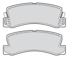 Rear Brake Pads Set Fits Lexus GX (_J12_) 01- (301540) OEM Valeo