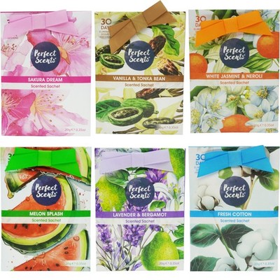 48x Perfect Scents - Duftbeutel - gemischte Düfte (je 4 Stück) - 20g