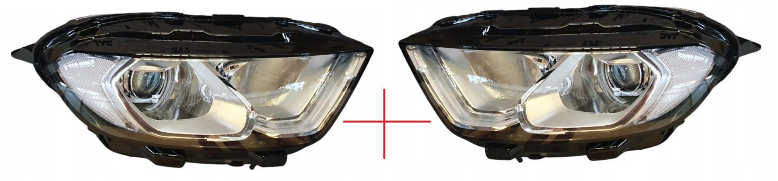 Phare avant pour Ford Ecosport 2017 résout problème de visibilité kit feux gauche droit chrome