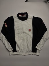 Vintage Nike Challenge Court Windbreaker 90s Agassi Era Black White Oversize