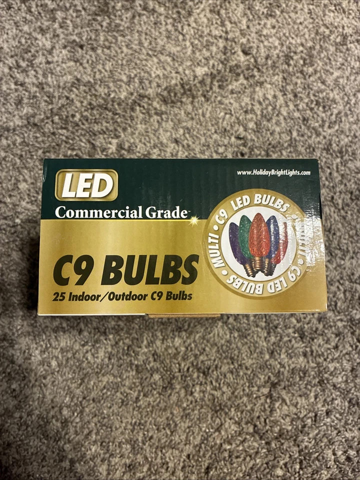 Holiday Bright Lights (25) C9 LED Multi Colored Replacement Bulbs Indoor/Outdoor - Image 2 of 3