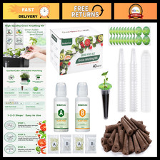 166pcs Hydroponic Pods Kit for Aerogarden - Grow Sponges, Baskets, Domes & Food 0.19 per gallon