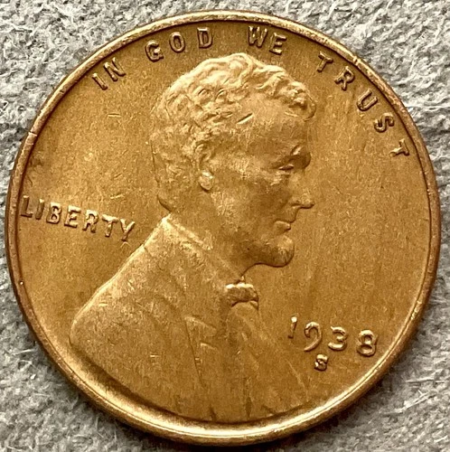 1938-S   Lincoln Wheat Cent - [XF EF] Extremely Fine - High Grade ~ B970