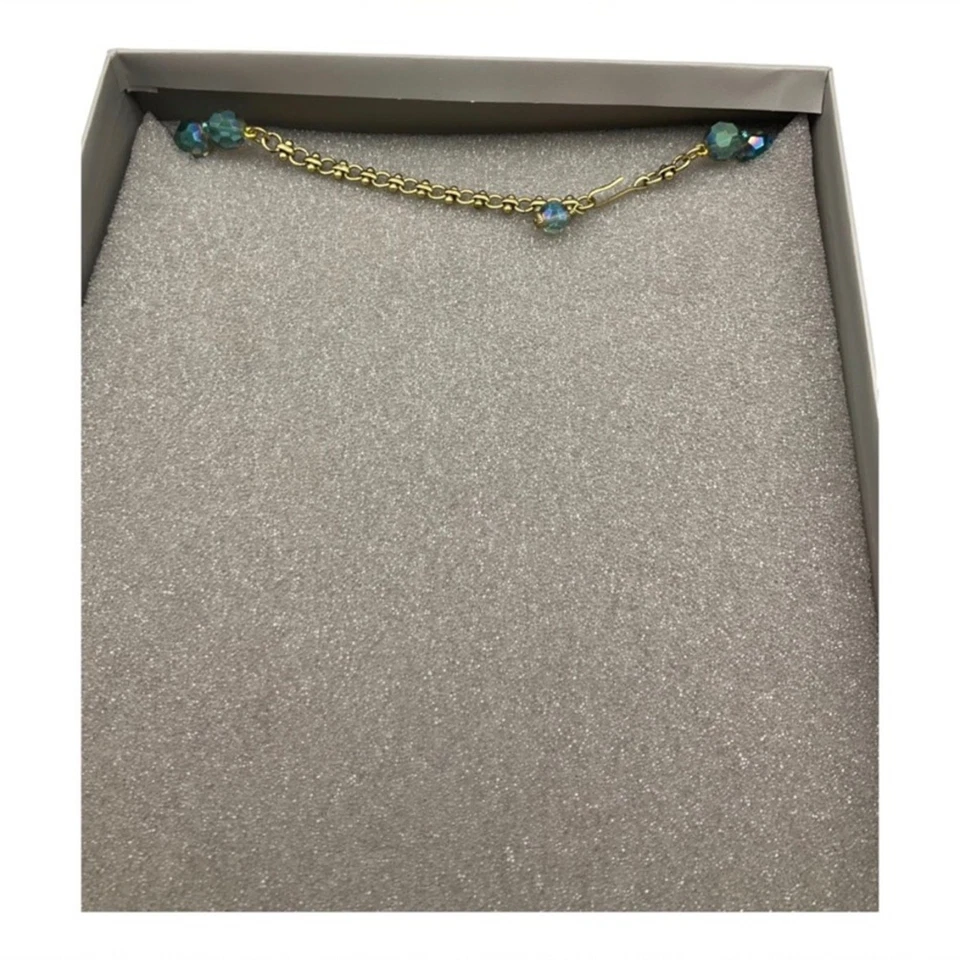 Heidi Daus 项链 Say It With Style 水晶水钻 Lucite Aqua — 第 3/4 张图片