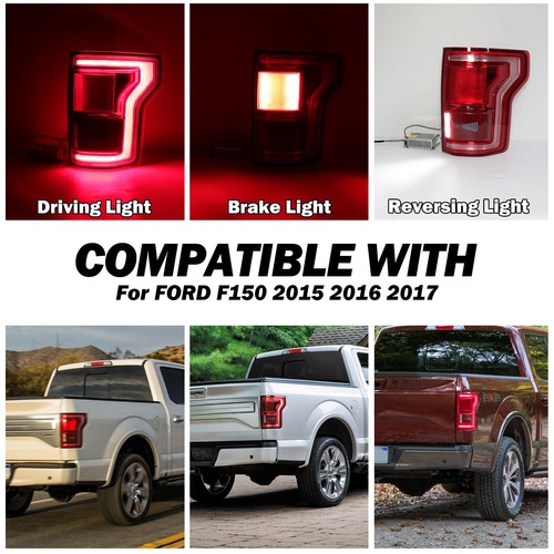 For Ford F150 F-150 2015-2017 W/Blind Spot LED Tail Light Brake Right Passenger - Picture 3 of 6