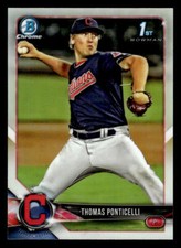 2018 Bowman Draft #BDC-42 Thomas Ponticelli Chrome Refractors card
