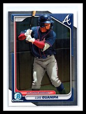 🔥 LUIS GUANIPA 2024 BOWMAN CHROME PROSPECTS RC # 118