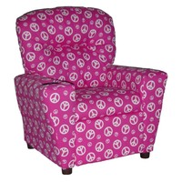 Brazil Furniture Cupholder Child Recliner - Peace, Pink on sale Brazil Furniture Cupholder Child Recliner - Peace, Pink on sale