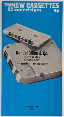 Vintage The New Cassettes & Cartridges Leaflet August 1972 15 Page Booklet