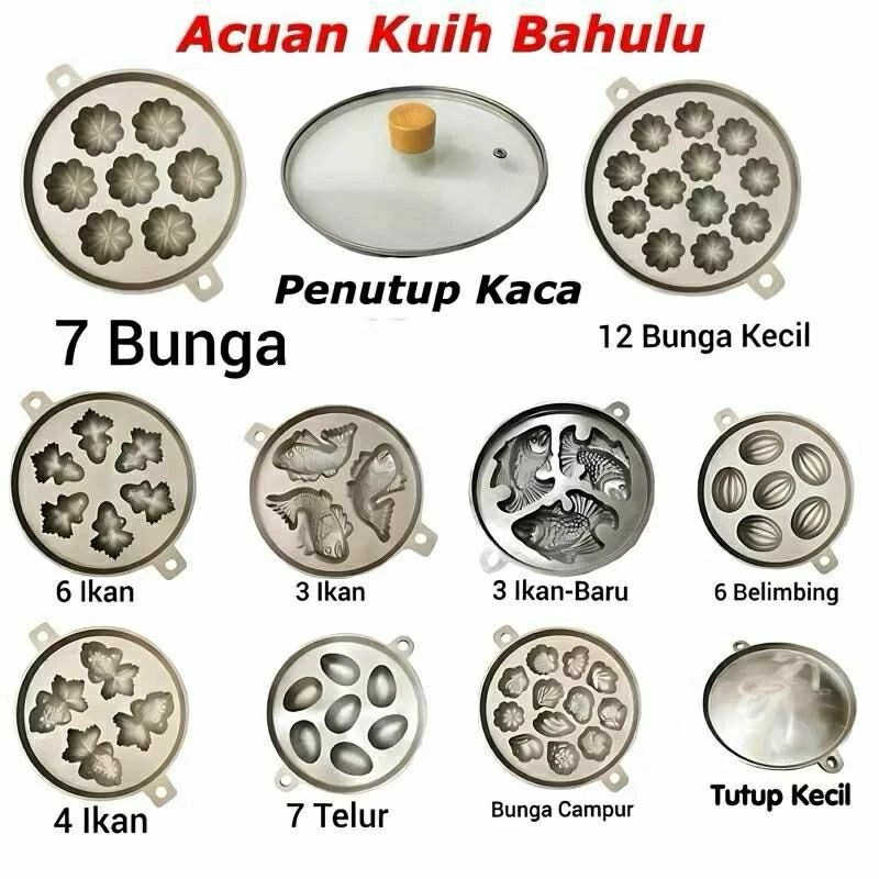 Kuih Bahulu Aluminium Mold Muffin Mould 12 Hole flower Spongcake FREE SHIPPING
Opens in a new window