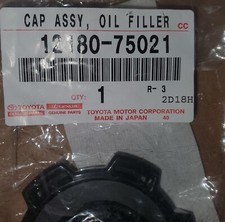  New Genuine Toyota Oil Filler Cap 12180-75021 Rav4 Tacoma Land Cruiser Camry