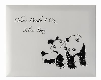 Münzbox / Kassette für China Panda 40x 1 Oz / 30 gr Silber Münzen/coins (Holz)