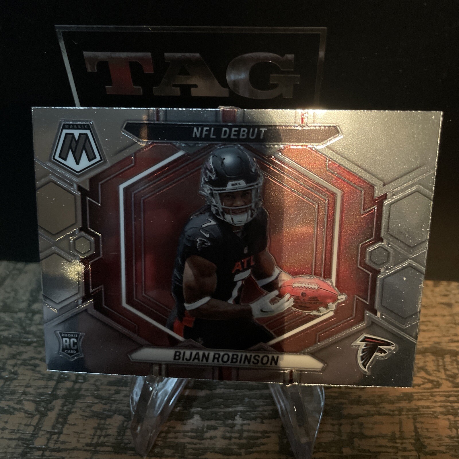 Bijan Robinson 2023 Panini Mosaic Football NFL Debut RC Atlanta Falcons #ND-9