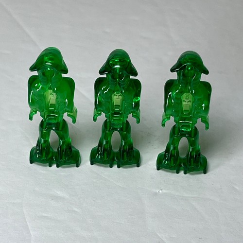 LEGO Minifigure Mars Mission Alien With Marbled Glow In Dark Torso mm001 (x3) - Picture 2 of 2