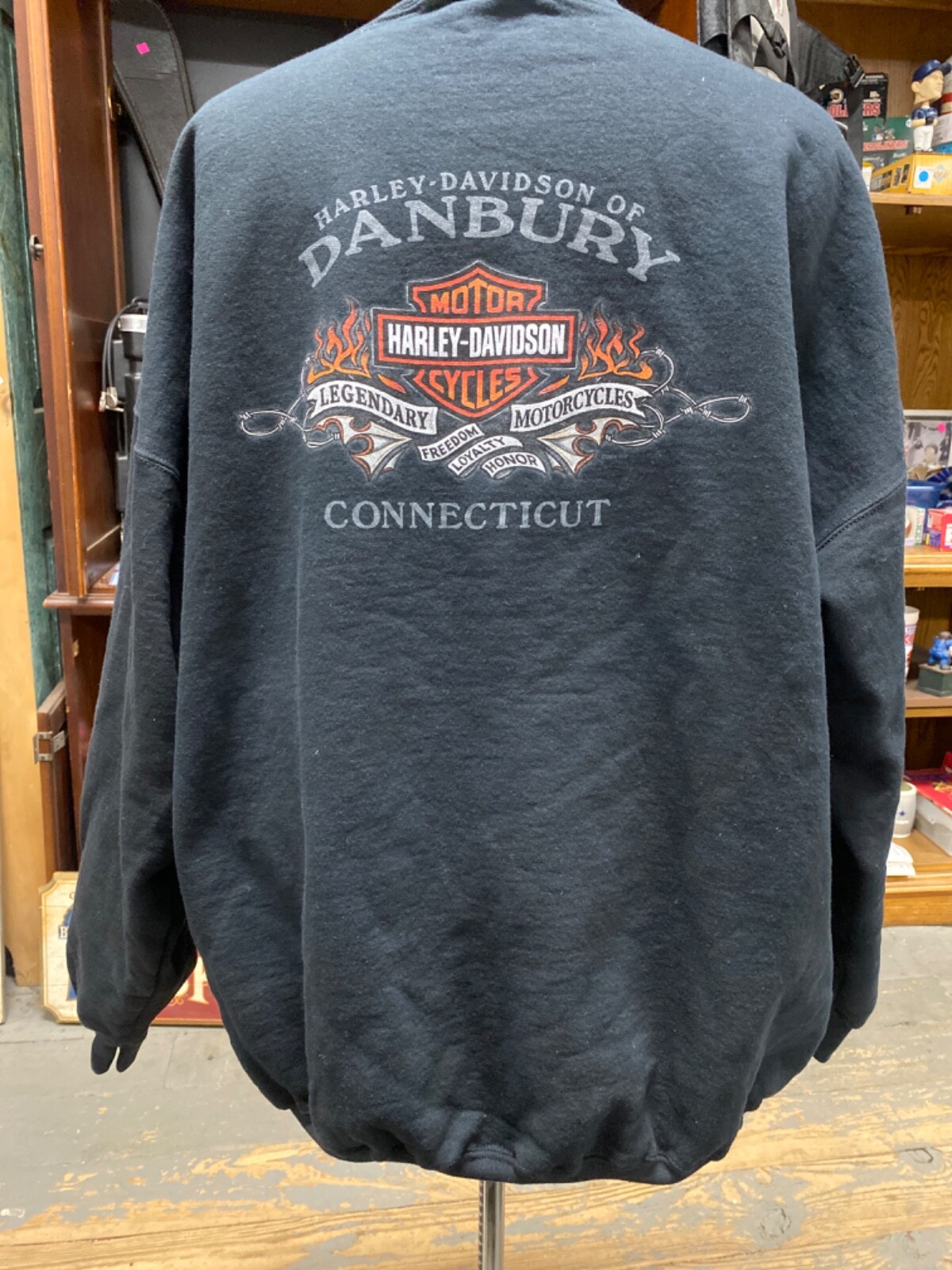 Harley Davidson Men's Danbury Bar & Shield Crew Neck … Gem