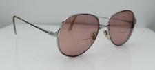 Vintage Terri Brogan B36 Silver Metal Oval Sunglasses FRAMES ONLY