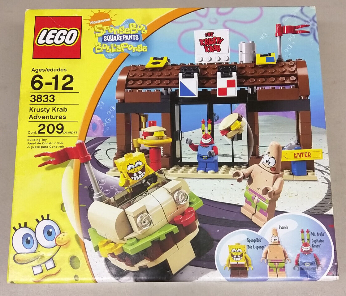 Lego Set Lego Spongebob Krusty Krab 3825 Spongebob Squarepants Krusty Giant  Lego Spongebob LEGO 3825, image size:1118x958