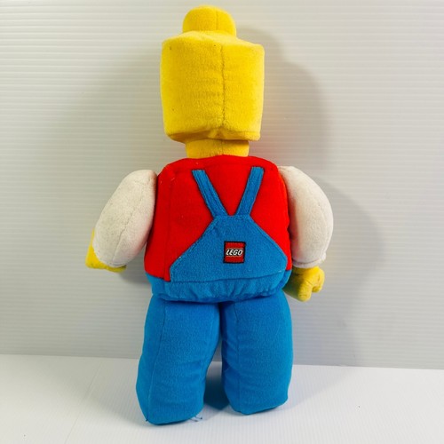 LEGO Minifigure Blue Overalls Plush Character Figure Stuffed Toy 32cm Very Old - Picture 5 of 7