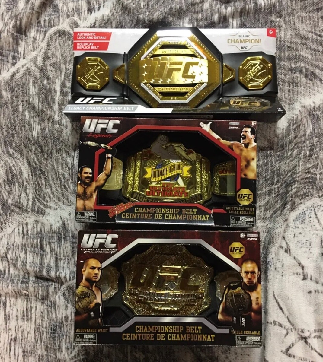 Jakks Pacific UFC 3 Foam Championship Belt Replicas. Rare Jakks Pacific UFC 3 Foam Championship Belt Replicas. Rare