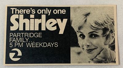 1975 Channel 2 tv ad ~ PARTRIDGE FAMILY there's only one Shirley