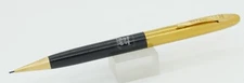 Eversharp Symphony Luxury Black w/Gold Cap 0.9mm Pencil w/Label - 1950 - Unused