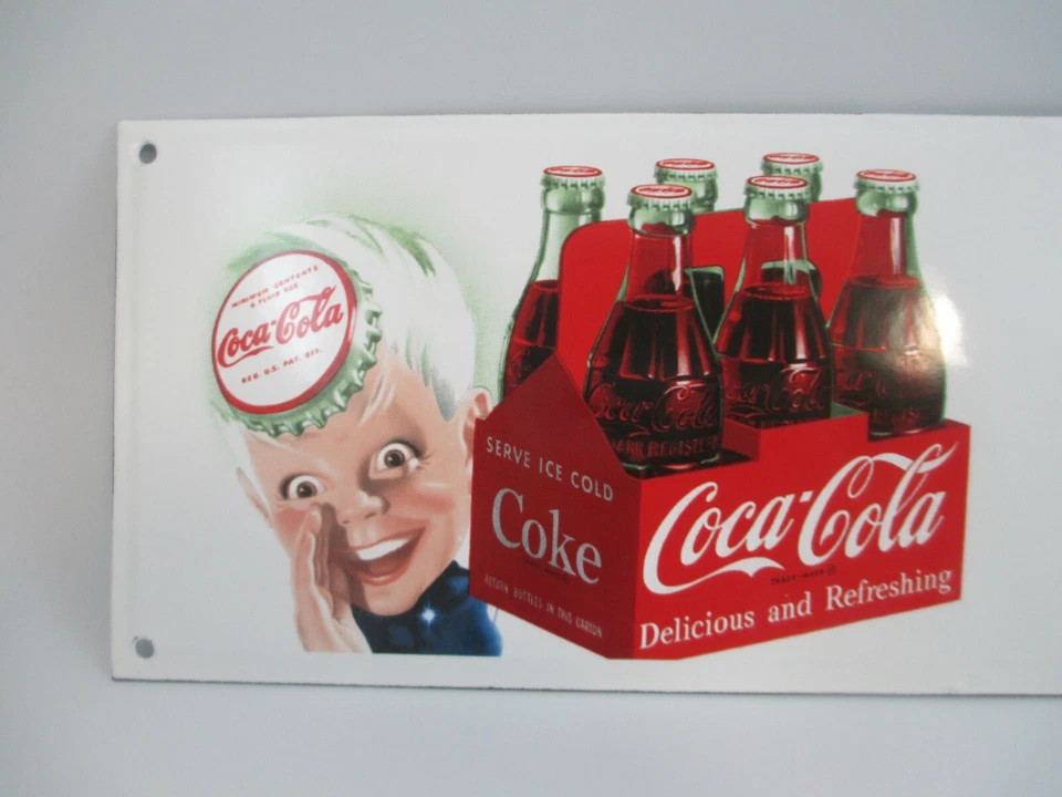 Coca-Cola Enamelware Sign Retro Reproduction Sprite Boy Take Some Home Today - Image 4 of 4