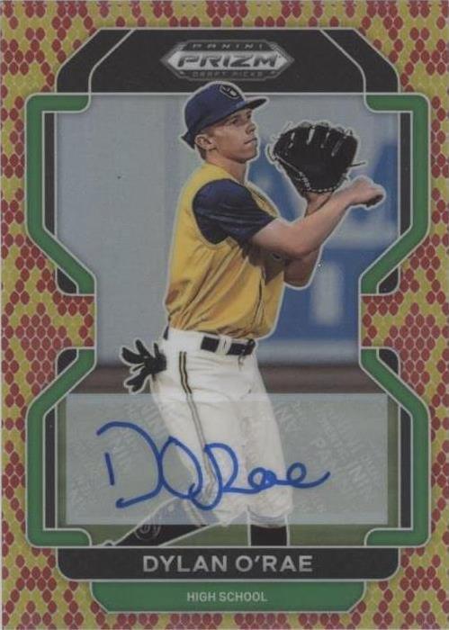 2022 Panini Prizm Draft Picks - Dylan O'Rae #PDP102 Snakeskin Prizm ...