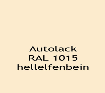 2K Acryl Autolack RAL1015 hellelfenbein glänzender Autolack 5,5 Liter-Set E0088