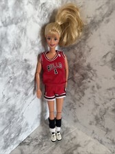 Barbie Doll NBA Barbie Collection Chicago Bulls Uniform 1998 Fully Articulated