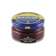 Burgundy - Saphir Shoe Cream 50ml Jar - Made in France - Beaute du Cuir