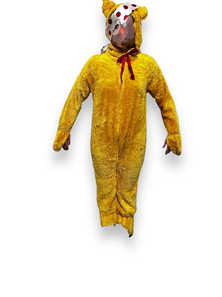 Children’s Pudsey Bear Yellow Faux Fur Costume Children In Need Age 7-8 Years - Image 2 of 4