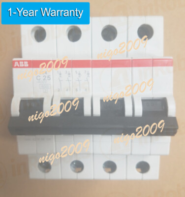 1PC ABB miniature circuit breaker S204-C25 4P 25A