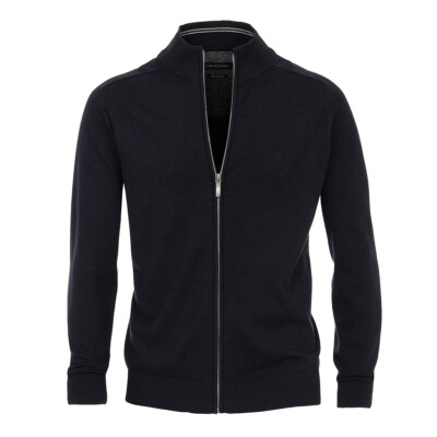 CasaModa Strickjacke dunkelblau Stehkragen Übergröße 2XL 3XL 4XL 5XL 6XL NEU