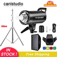 US Godox SK400II 400W Wireless 2.4G X System Studio Flash Strobe Light Head 110V