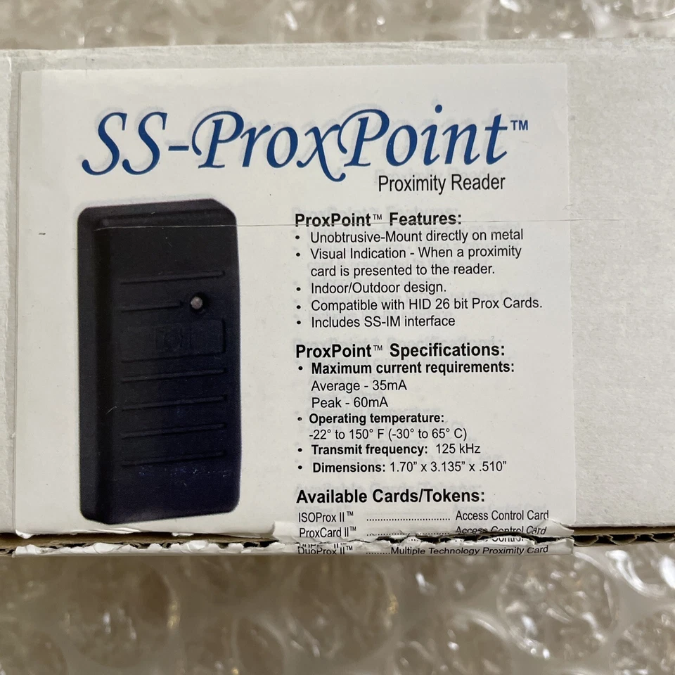 SS-PROXPOINT 6005BK01 Proximity Reader ONLY - Image 2 of 4