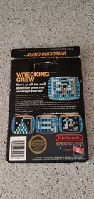Wrecking Crew Nintendo NES Hang Tab BLACK BOX 5 Screw Complete CIB Non Rev-A Lot