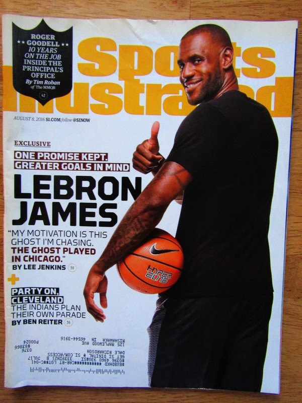SPORTS ILLUSTRATED MAGAZINE 8-8-16 LEBRON JAMES, ROGER GOODELL