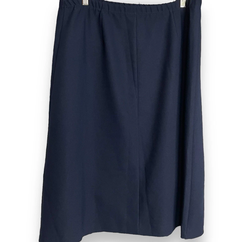 Falda Nikki Línea A Longitud Midi Para Mujer 36 Azul De Colección Modesta Academia Informal Foto 2 de 4