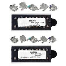 Dental Brackets Orthodontic Mini Roth MBT 018 345 Hooks Metal Braces MIM