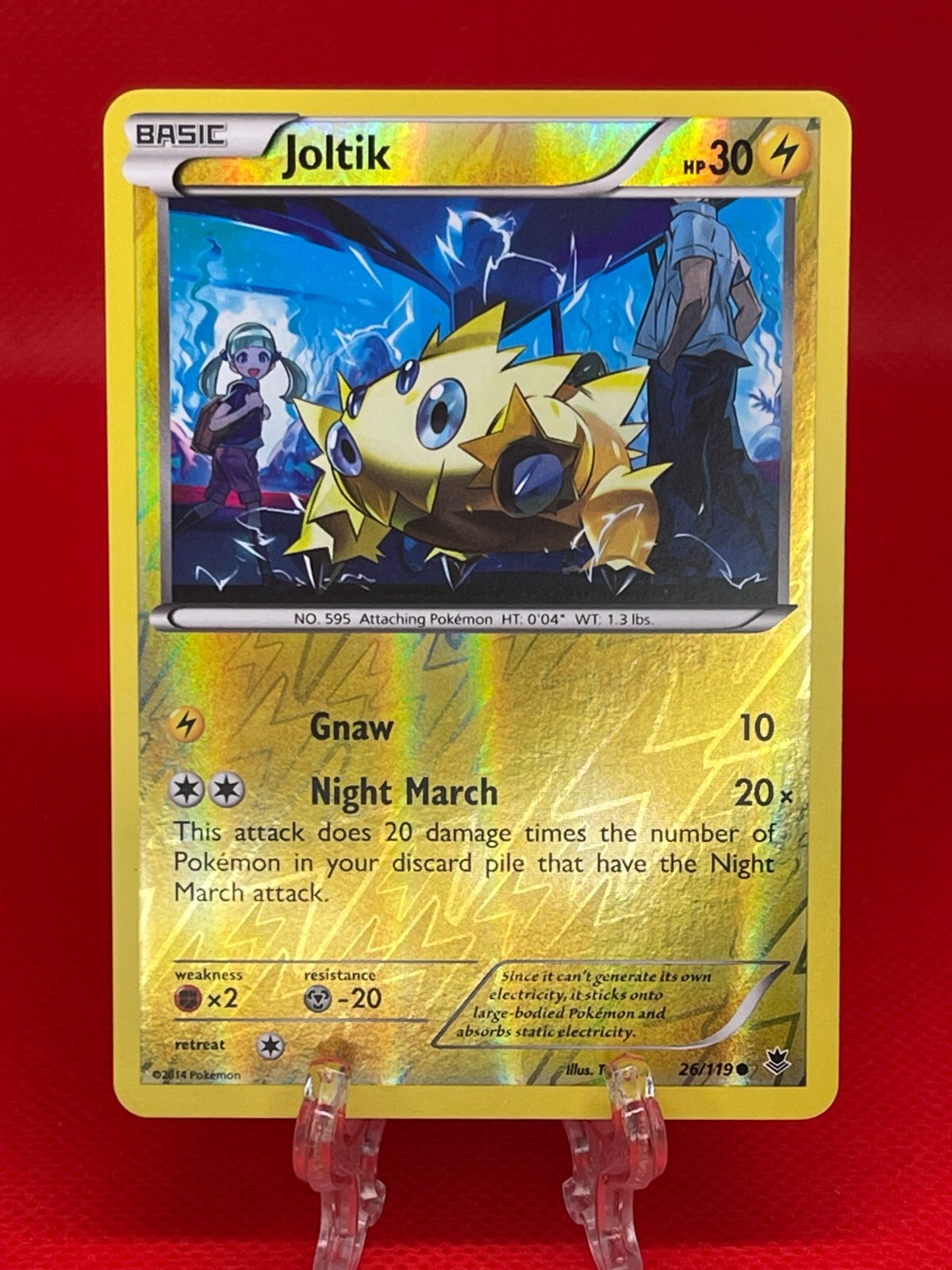 Pokémon TCG Joltik XY Phantom Forces 26/119 Reverse Holo English 2014 LP