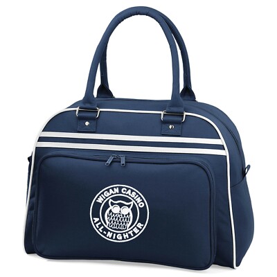 Wigan Casino All Nighter Retro Bowlingtasche mit gesticktem Logo. Ska, Retro.