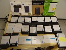 15,34 TB externe Festplatten im 2,5“ Gehäuse, teils OVP, 27 Stück