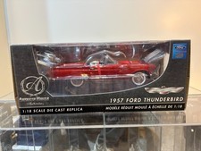 118 Ertl Authentics 1957 Ford Thunderbird Red In Box