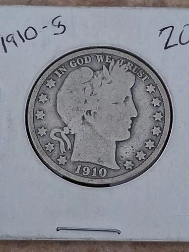 1910-S Barber Half Dollar