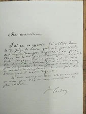 Victorien Sardou LAS - Autograph