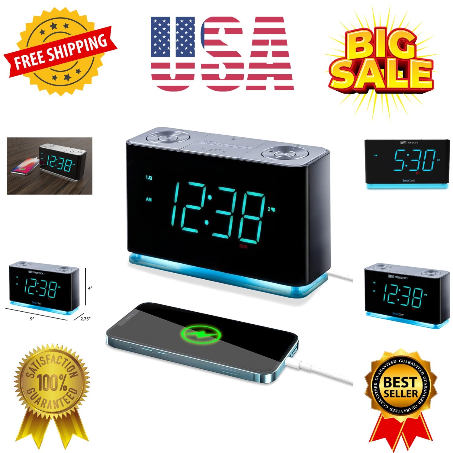 Radio With Bluetooth Speaker With Usb Port For Iphone/ip...